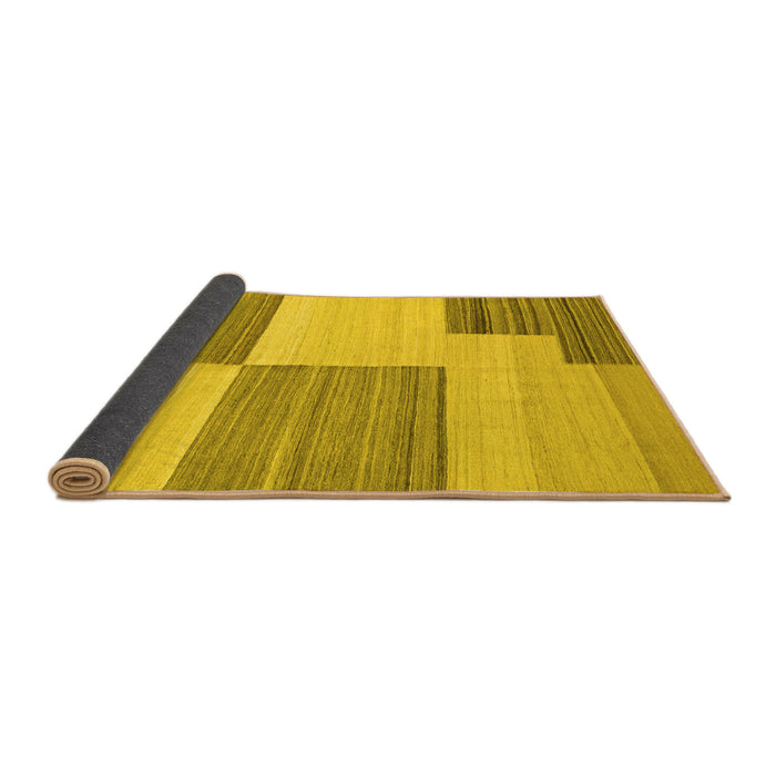 Sideview of Abstract Yellow Contemporary Rug, con2809yw