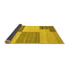 Sideview of Abstract Yellow Contemporary Rug, con2809yw