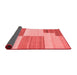 Abstract Red Contemporary Area Rugs