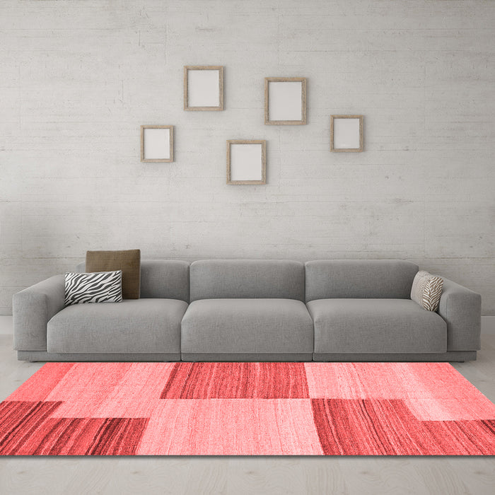 Contemporary Red Washable Rugs