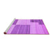 Sideview of Machine Washable Abstract Purple Contemporary Area Rugs, wshcon2809pur