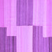 Square Machine Washable Abstract Purple Contemporary Area Rugs, wshcon2809pur