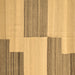 Square Abstract Brown Contemporary Rug, con2809brn