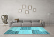 Machine Washable Abstract Light Blue Contemporary Rug in a Living Room, wshcon2809lblu