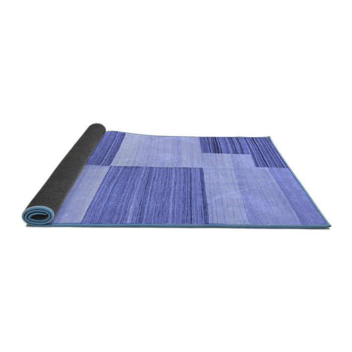 Sideview of Abstract Blue Contemporary Rug, con2809blu