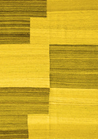 Abstract Yellow Contemporary Rug, con2809yw