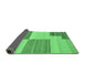 Sideview of Abstract Emerald Green Contemporary Rug, con2809emgrn