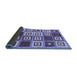 Sideview of Abstract Blue Contemporary Rug, con280blu