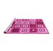 Sideview of Machine Washable Abstract Pink Contemporary Rug, wshcon280pnk