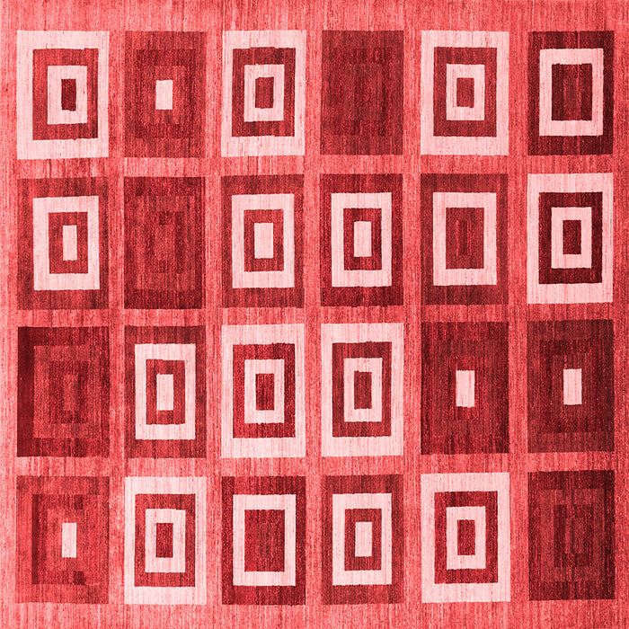 Machine Washable Abstract Red Contemporary Rug, wshcon280red