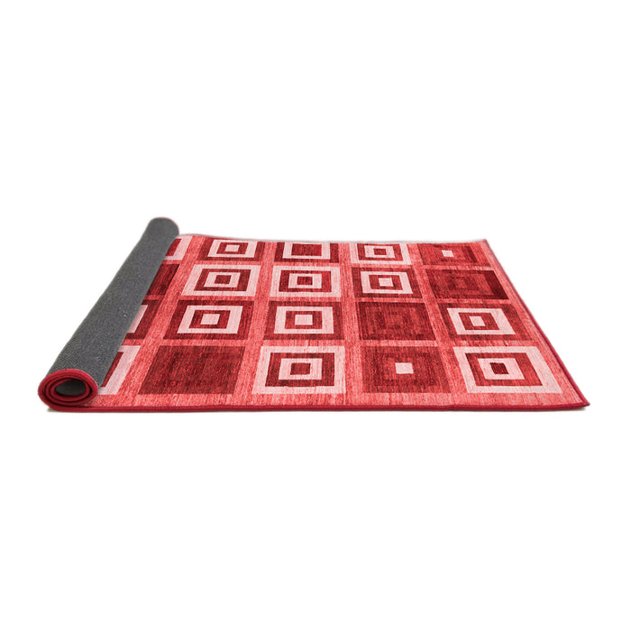 Abstract Red Contemporary Area Rugs
