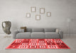 Contemporary Red Washable Rugs