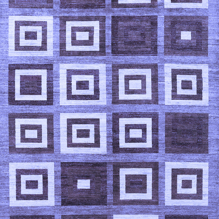 Machine Washable Abstract Blue Contemporary Rug, wshcon280blu