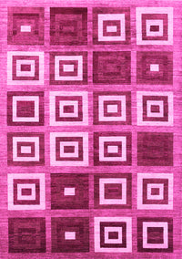 Abstract Pink Contemporary Rug, con280pnk