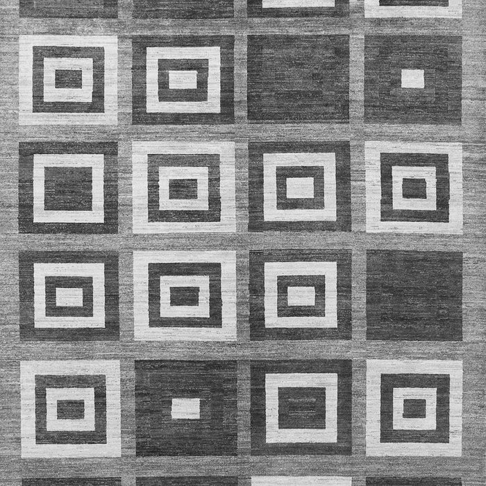 Serging Thickness of Machine Washable Abstract Gray Contemporary Rug, wshcon280gry