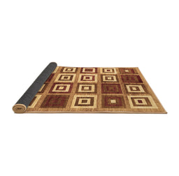 Sideview of Abstract Brown Contemporary Rug, con280brn
