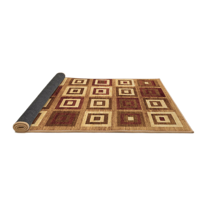 Sideview of Abstract Brown Contemporary Rug, con280brn