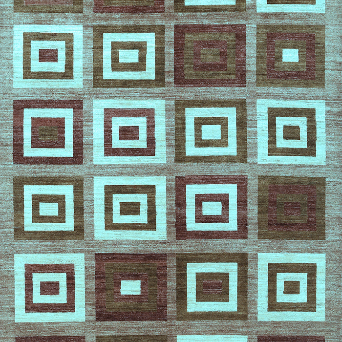 Machine Washable Abstract Light Blue Contemporary Rug, wshcon280lblu
