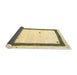 Thickness of Contemporary Copper Green Solid Rug, con2810