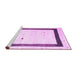 Sideview of Machine Washable Solid Purple Modern Area Rugs, wshcon2810pur