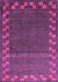 Machine Washable Abstract Purple Contemporary Area Rugs, wshcon2811pur