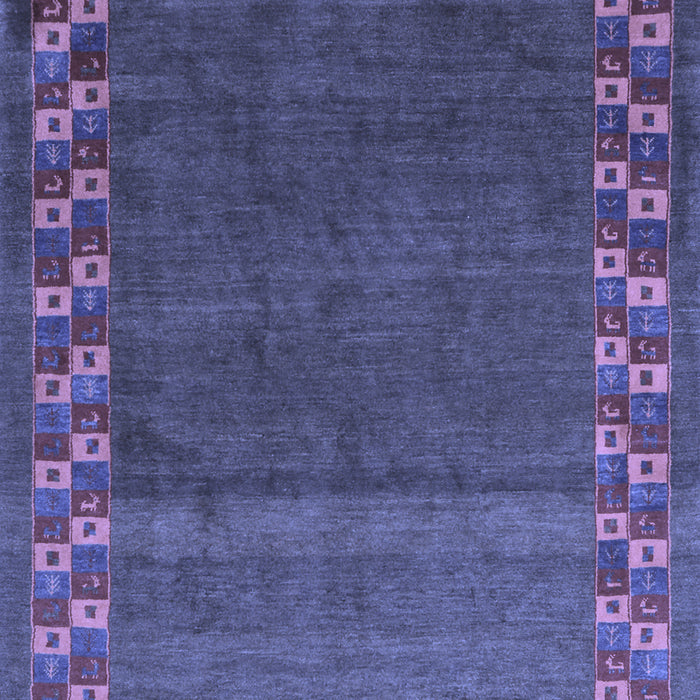 Abstract Blue Contemporary Rug, con2811blu