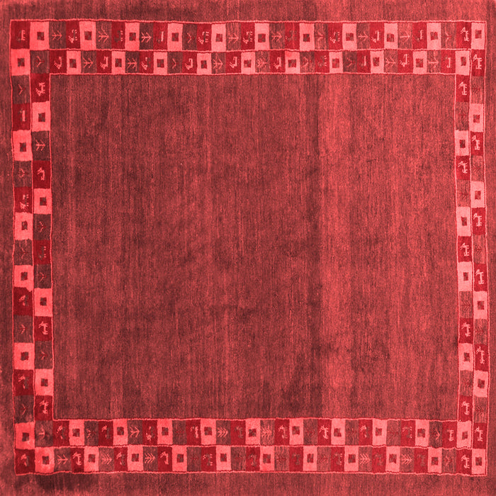Abstract Red Contemporary Rug, con2811red