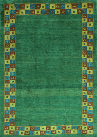 Abstract Turquoise Contemporary Rug, con2811turq