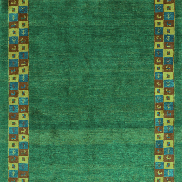 Abstract Turquoise Contemporary Rug, con2811turq