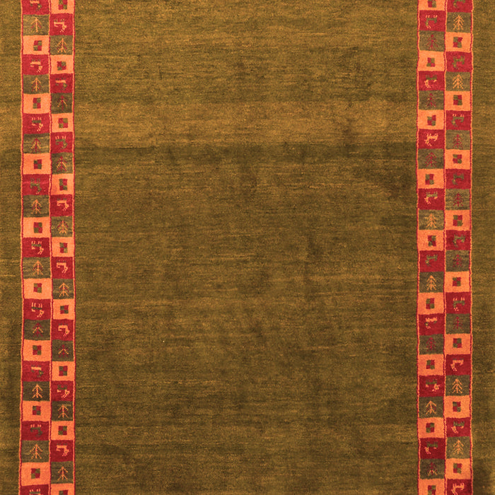 Abstract Orange Contemporary Rug, con2811org