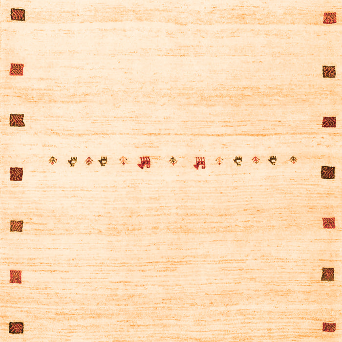 Solid Orange Modern Rug, con2812org