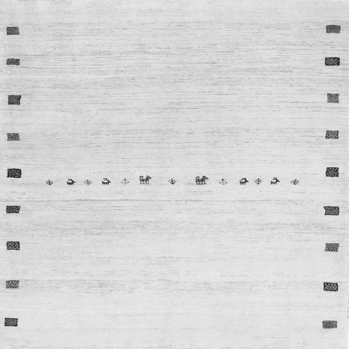 Serging Thickness of Solid Gray Modern Rug, con2812gry