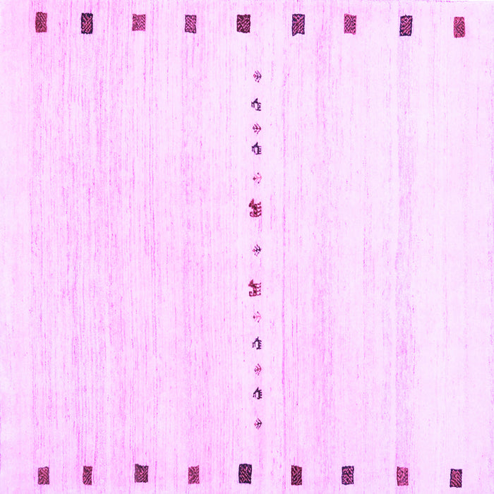 Square Solid Purple Modern Rug, con2812pur