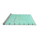 Sideview of Machine Washable Solid Light Blue Modern Rug, wshcon2812lblu