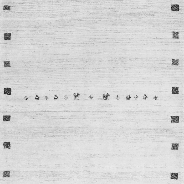 Serging Thickness of Machine Washable Solid Gray Modern Rug, wshcon2812gry