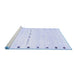 Sideview of Machine Washable Solid Blue Modern Rug, wshcon2812blu
