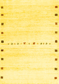 Solid Yellow Modern Rug, con2812yw