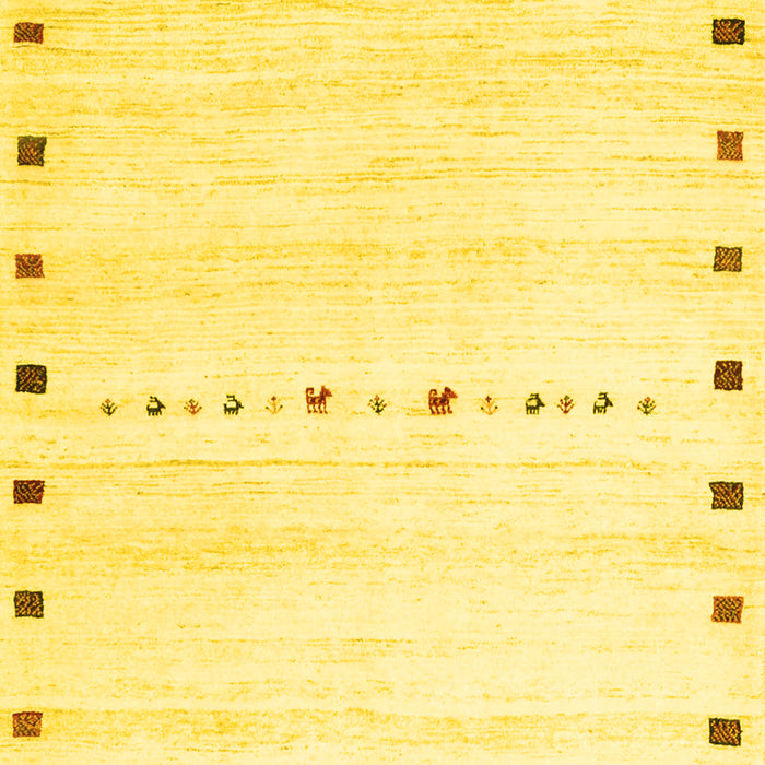 Solid Yellow Modern Rug, con2812yw