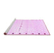 Sideview of Machine Washable Solid Purple Modern Area Rugs, wshcon2812pur