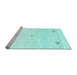 Sideview of Machine Washable Solid Light Blue Modern Rug, wshcon2813lblu