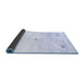 Sideview of Solid Blue Modern Rug, con2813blu