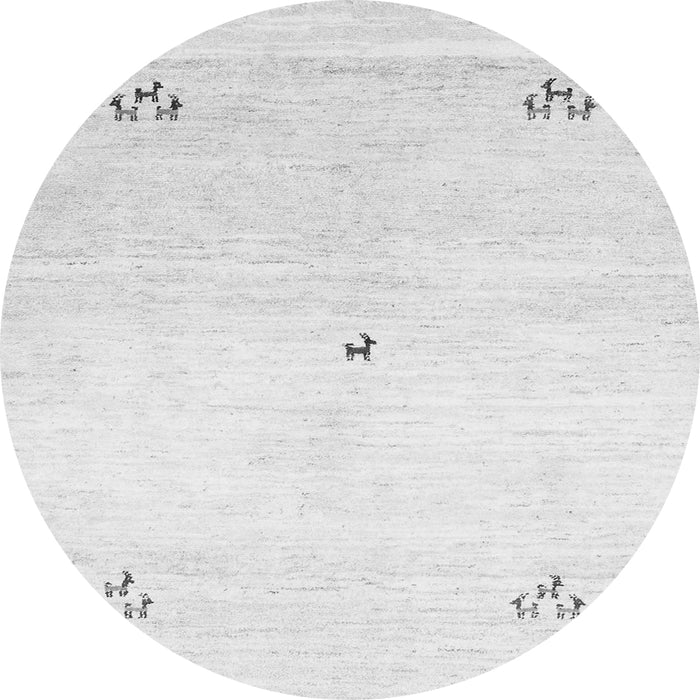 Square Solid Gray Modern Rug, con2813gry