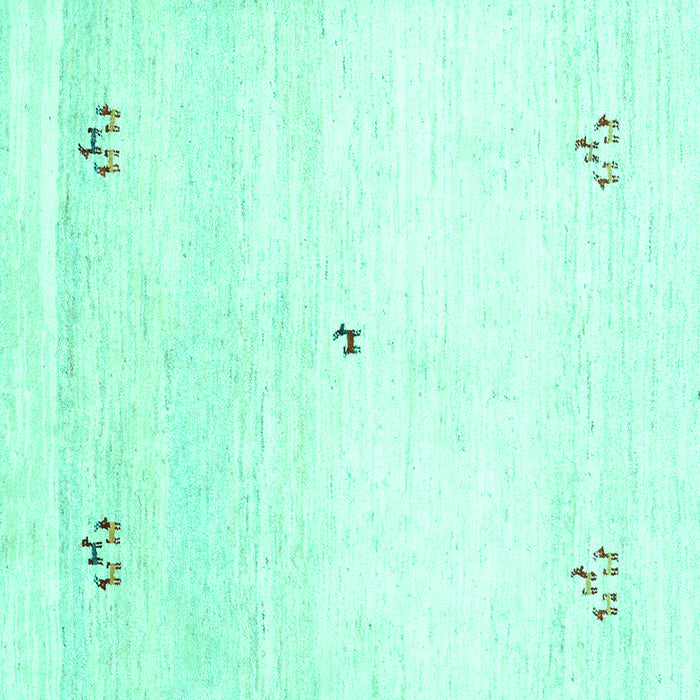 Square Solid Turquoise Modern Rug, con2813turq