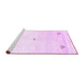 Sideview of Machine Washable Solid Purple Modern Area Rugs, wshcon2813pur