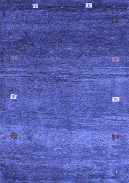 Abstract Blue Contemporary Rug, con2814blu