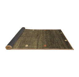 Sideview of Abstract Brown Contemporary Rug, con2814brn