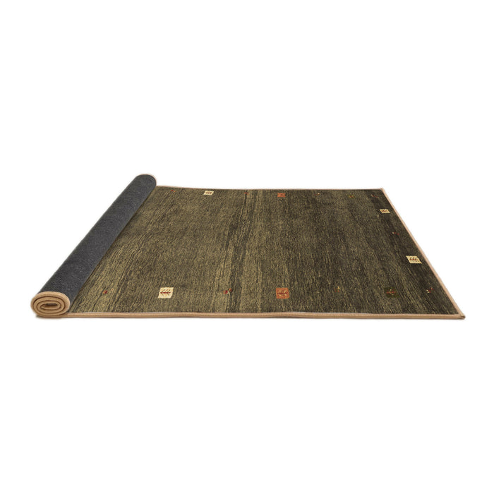 Sideview of Abstract Brown Contemporary Rug, con2814brn