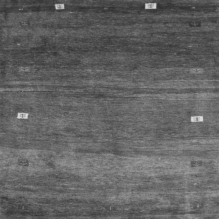 Round Machine Washable Abstract Gray Contemporary Rug, wshcon2814gry