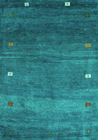 Abstract Turquoise Contemporary Rug, con2814turq