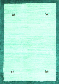 Solid Turquoise Modern Rug, con2815turq